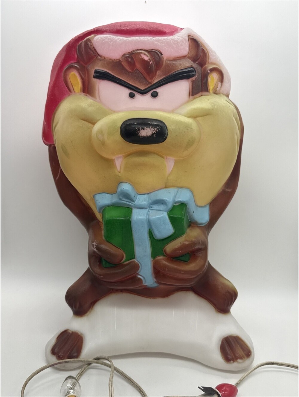 Vintage Taz Christmas Blow Mold 18" Tasmanian Devil Looney Tunes Table Light⁠